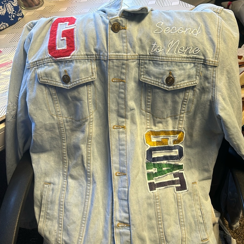 Blue Jean Jacket with patches